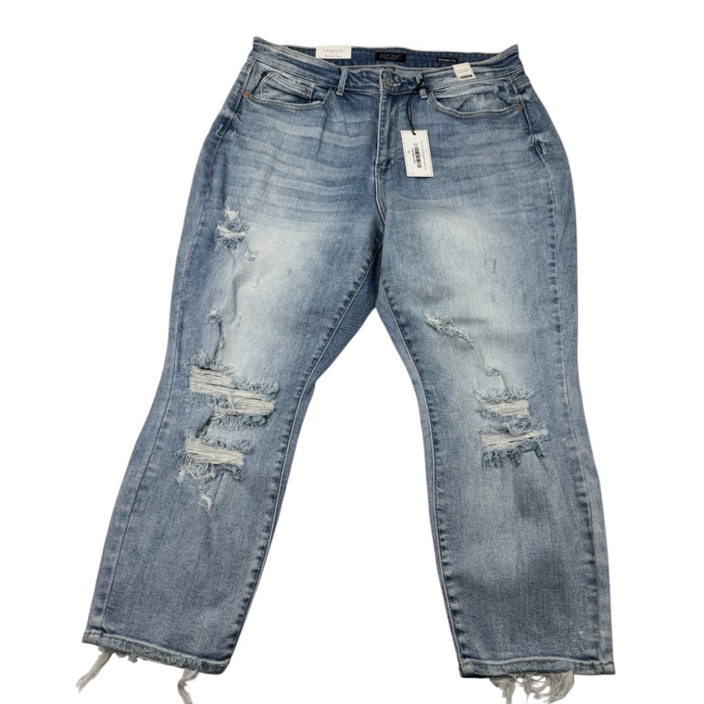 Judy Blue Women's Straight Leg Jeans - Light Blue